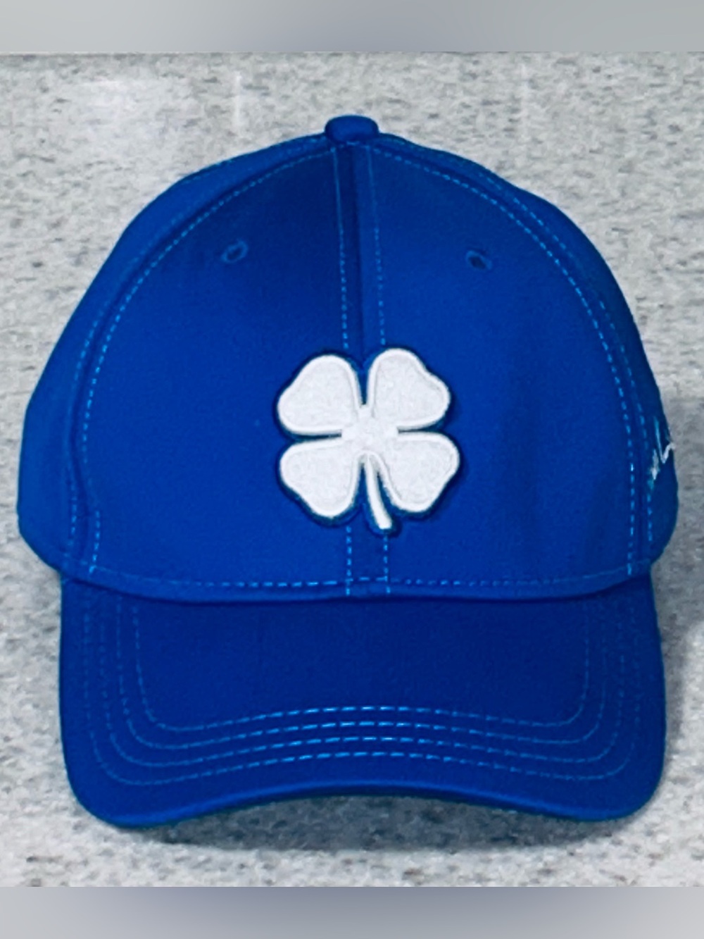Black Clover Premium Clover 154 Hat Royal Blue White Fitted Cap NWOT Size L/xL